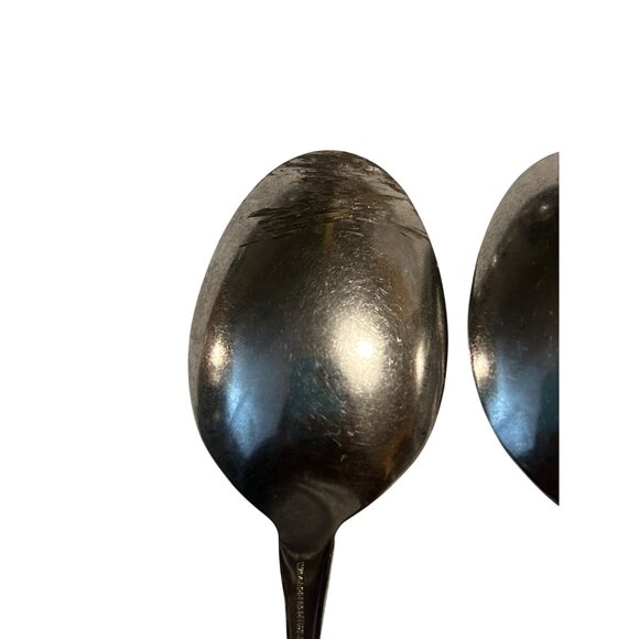 Set Of 4 Oneida Silver Huntington Stainless Steel Tablespoons flatware floral - Picture 5 of 5